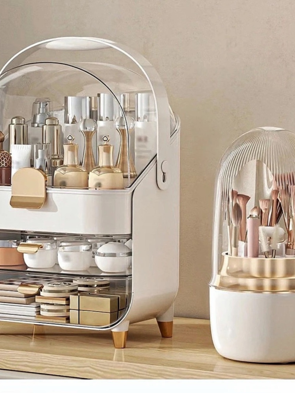 Anylady Makeup Organizer Countertop Skincare Holder Storage Box HZH01 Rotating